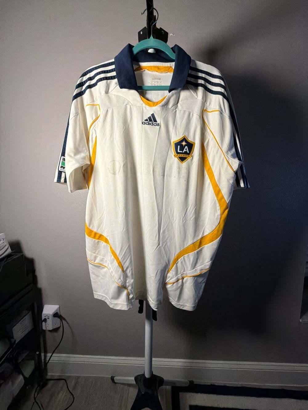 Adidas LA Galaxy David Beckham 23 Soccer Jersey White
